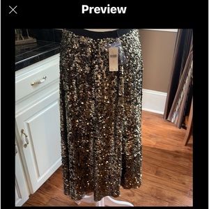 Anthropologie sequin skirt